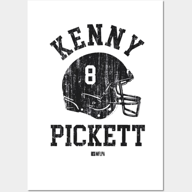 Kenny Pickett Pittsburgh Helmet Font Wall Art by TodosRigatSot